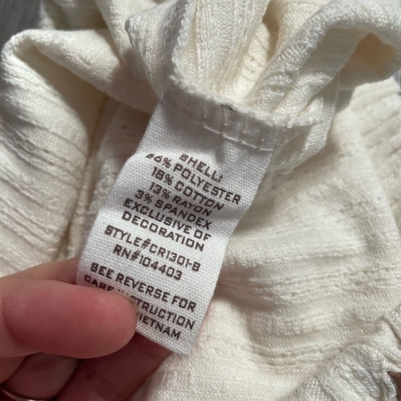 NWT Blu Pepper Two-Piece Cardigan and Jogger Lounge Set Cream — Size Medium - Picture 9 of 13